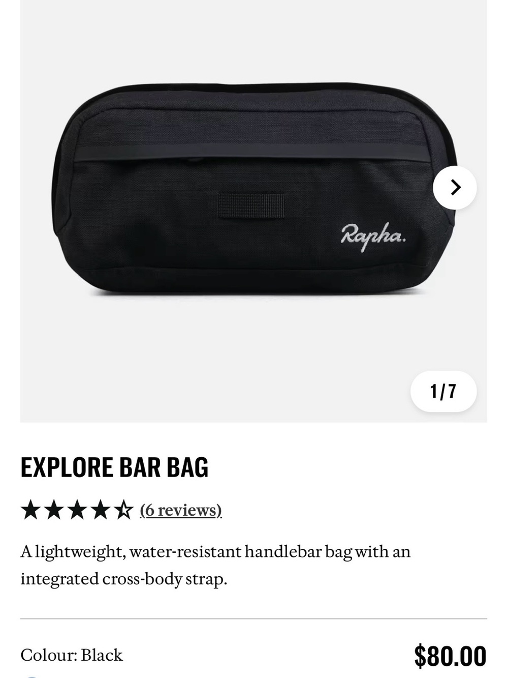 Rapha explore bar bag